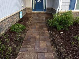 Decorative Concrete Front Door Sidewalk
