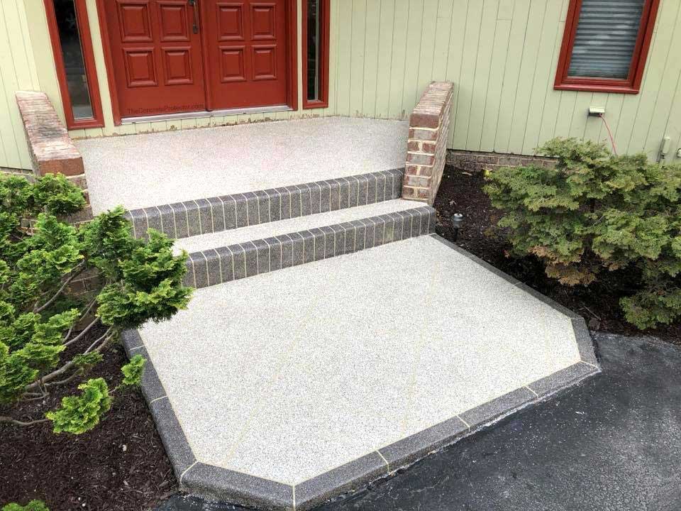 GraniFlex Concrete Front Porch Oklahoma