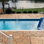 grand flagstone pool deck